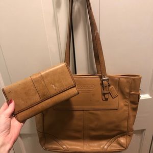 Coach purse with matching wallet